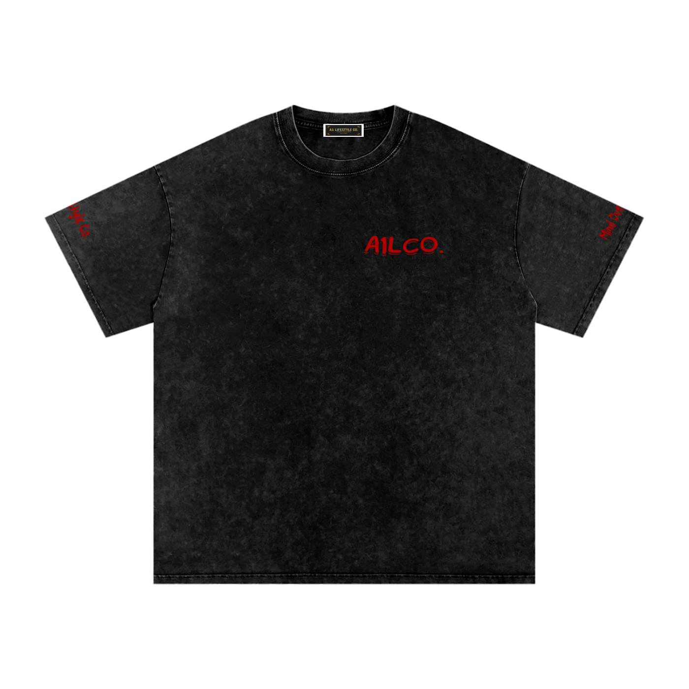 A1 Lifestyle Co. Snow Washed Oversized Cotton T-Shirt