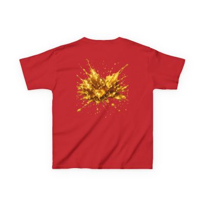 A1 Lifestyle Co. Kids Lion Crown Tee — Gold Splash Back Graphic