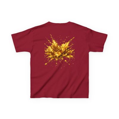 A1 Lifestyle Co. Kids Lion Crown Tee — Gold Splash Back Graphic