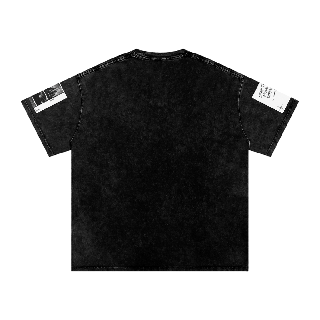 A1 Lifestyle Co. Snow Washed Oversized Cotton T-Shirt