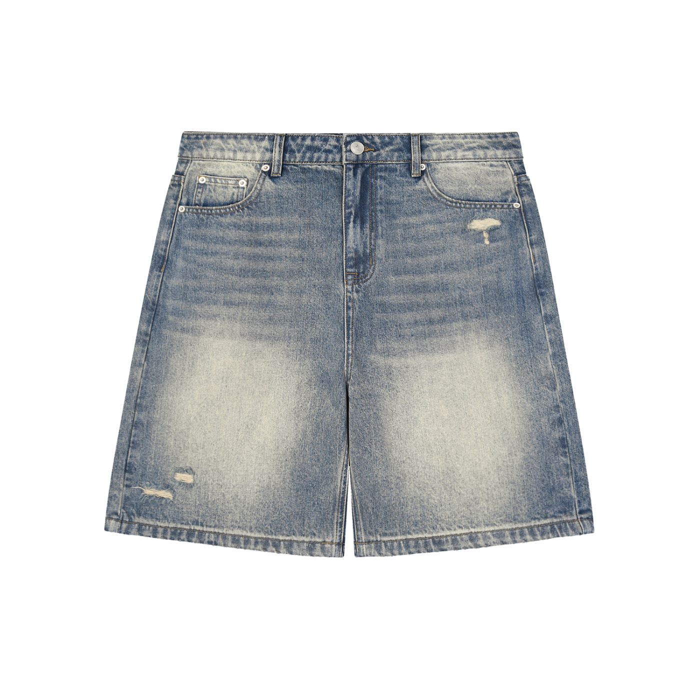 A1 Lifestyle Co.Faded Distressed Baggy Denim Shorts
