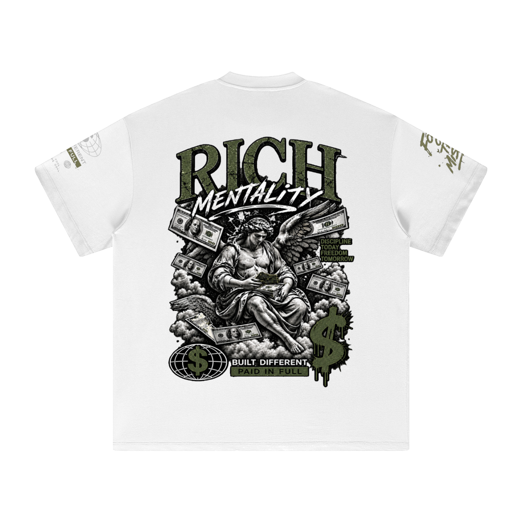 Men's Heavyweight Earth Tone Urban Graphic T-Shirt