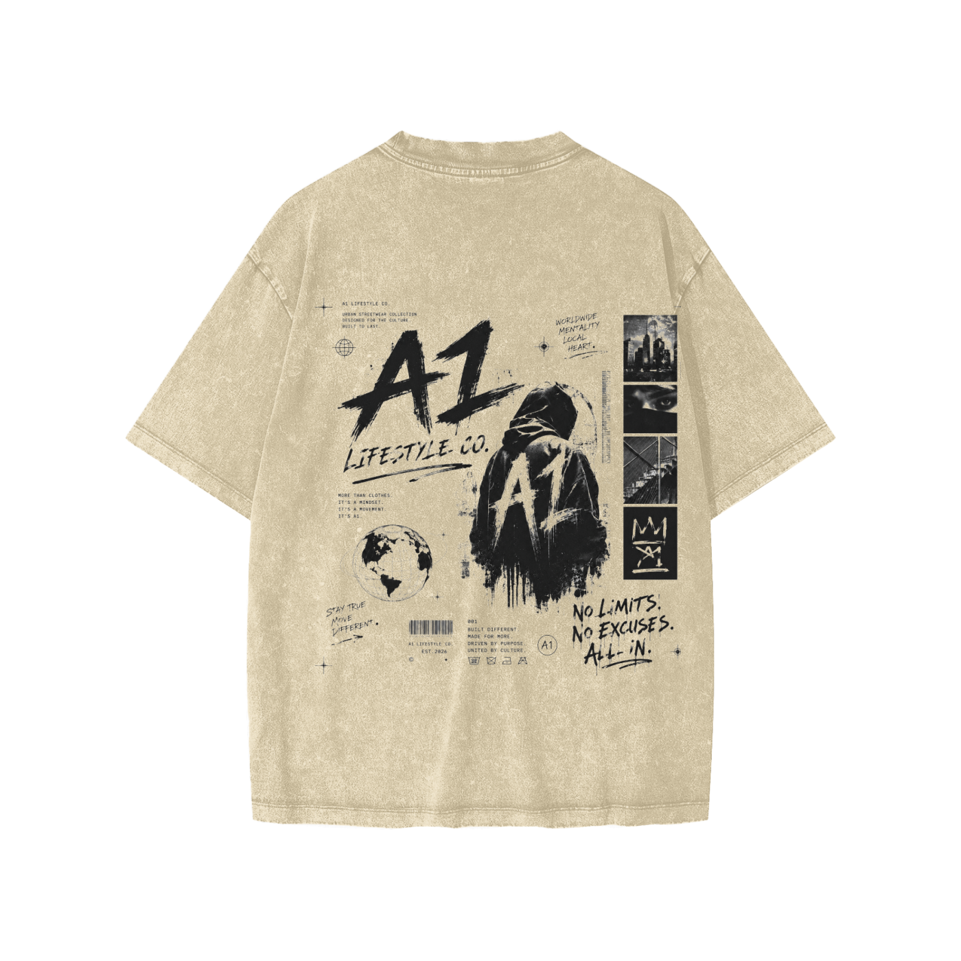 A1 Lifestyle Co. Snow Washed Kids' T-Shirt