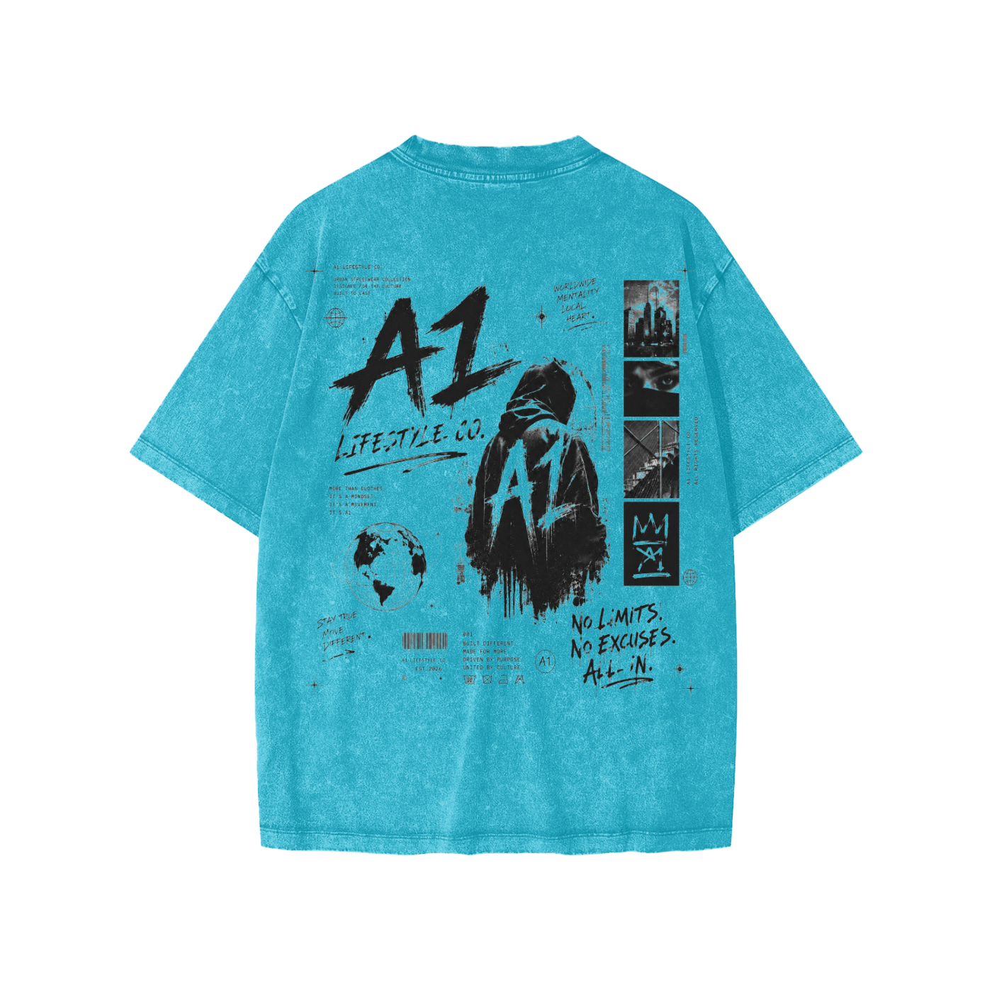 A1 Lifestyle Co. Snow Washed Kids' T-Shirt
