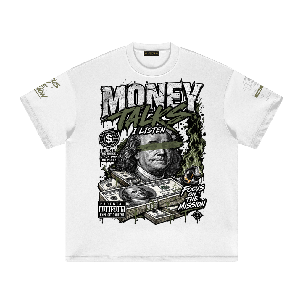 Men's Heavyweight Earth Tone Urban Graphic T-Shirt
