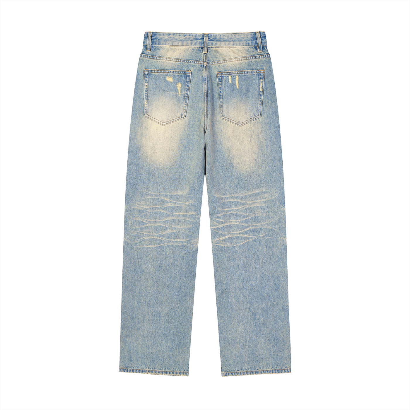 A1 Lifestyle Co. Sun Fade Raw Hem Denim Jeans