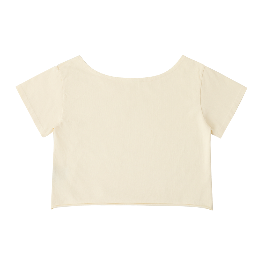 Women's A1 Lifestyle Co. Off-Shoulder Rolled Hem Cotton T-Shirt