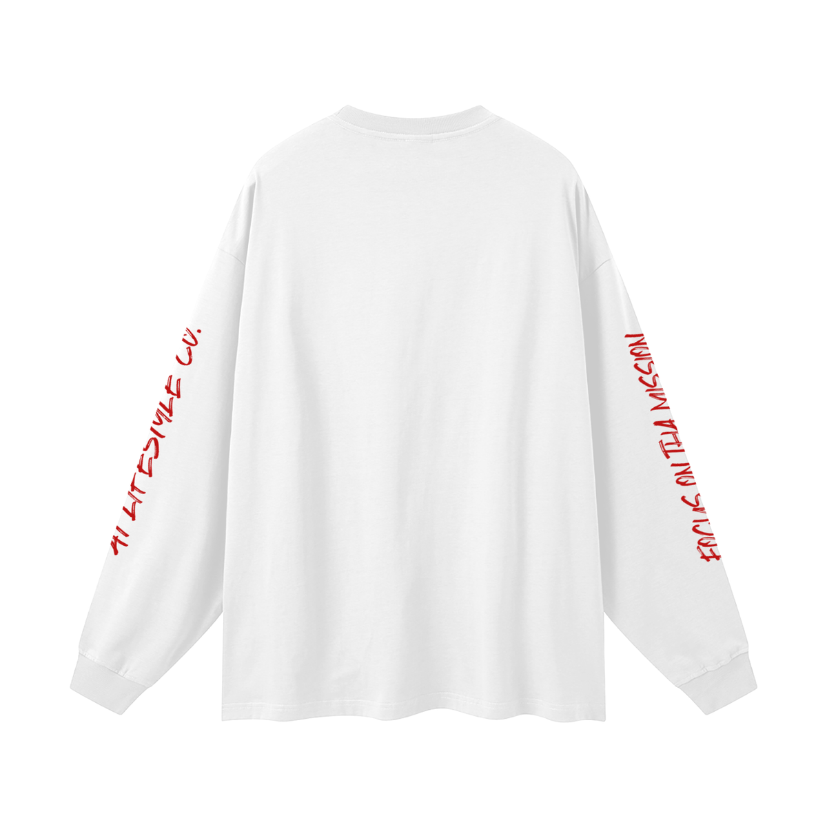 Oversized Unisex Long Sleeve T-Shirt skull head No Dayz off