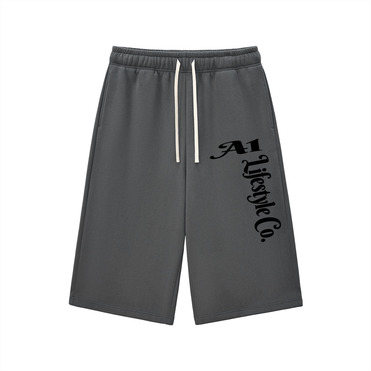Relaxed Drawstring Three-quarter Sweatpants