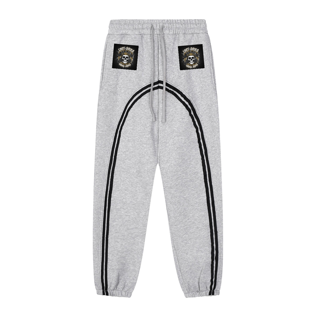 A1 Lifestyle Co. Sun Fade Contrast Tape Fleece Jogged Sweatpants